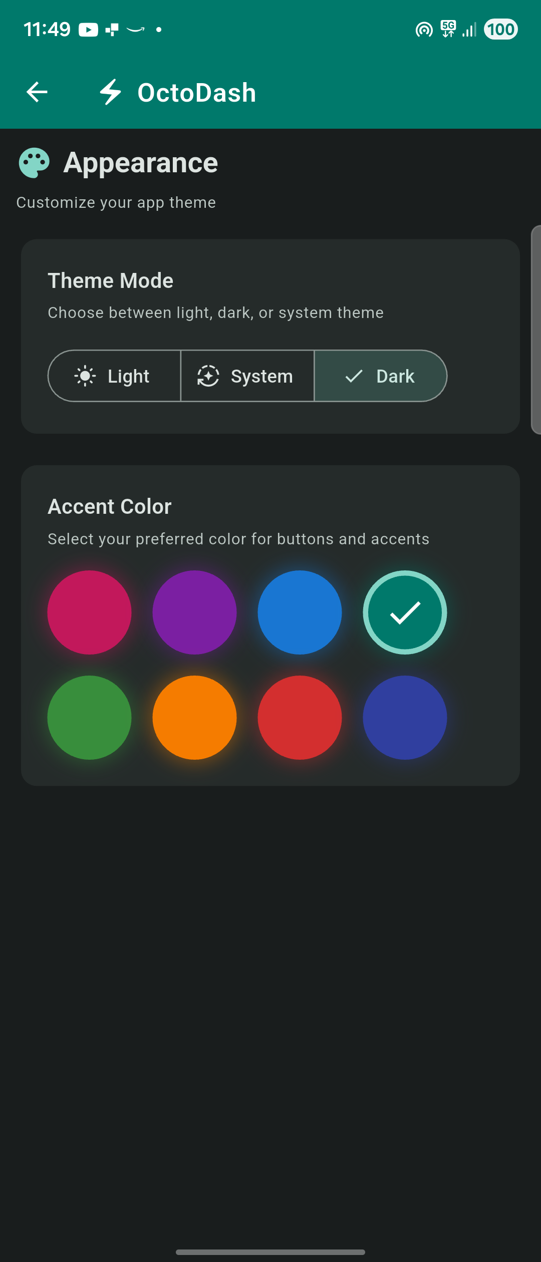 OctoDash webhook setup